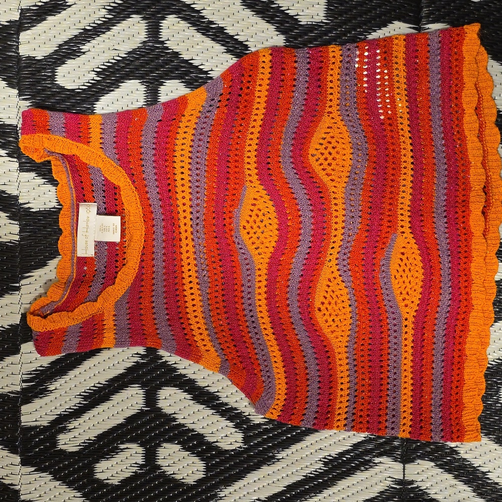 House of Harlow 1960 Multicolor Knit Tank Top - Size Large